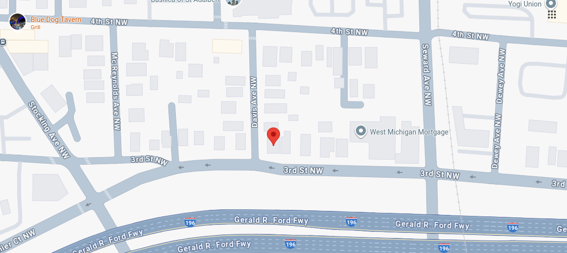 Map showing the location of Alistair Strategic Solutions in Grand Rapids.